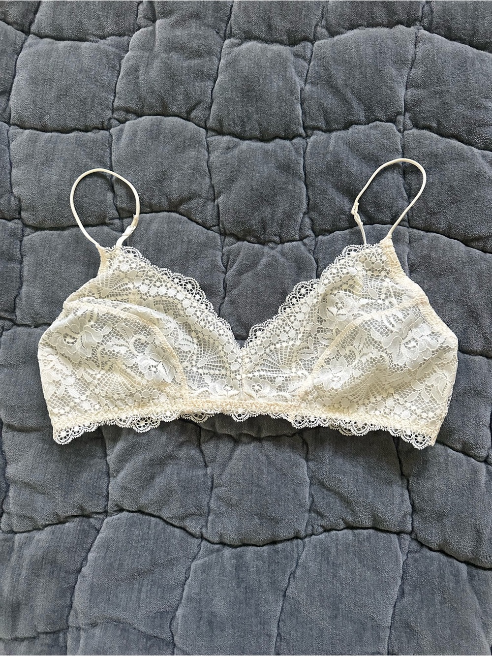 Free People Intimately Cream Lace Bralette